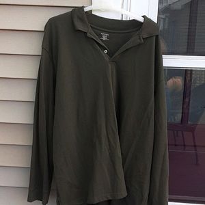 St John's Bay Long Sleeve Polo shirt 3XL